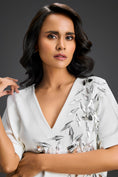 Load image into Gallery viewer, White Short Sleeves Cut-Out Embroidered Dress