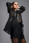 Load image into Gallery viewer, Metallic Mesh Halter Co-ord