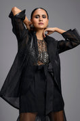 Load image into Gallery viewer, Metallic Mesh Halter Co-ord