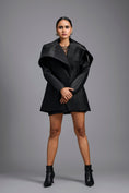 Load image into Gallery viewer, Black Sculpted Lapel Jacket