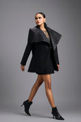 Load image into Gallery viewer, Black Sculpted Lapel Jacket