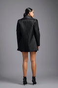 Load image into Gallery viewer, Black Sculpted Lapel Jacket