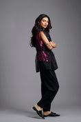 Load image into Gallery viewer, Black Sheer Top & Trouser Co-ord