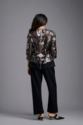 Load image into Gallery viewer, Gunmetal Cutwork Top & Trouser Set
