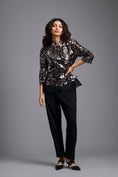 Load image into Gallery viewer, Gunmetal Cutwork Top & Trouser Set