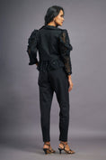 Load image into Gallery viewer, Black Crop Jacket Co-ord Set