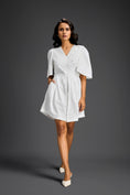 Load image into Gallery viewer, White 3D Floral Embellished Playsuit