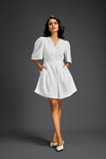 Load image into Gallery viewer, White 3D Floral Embellished Playsuit