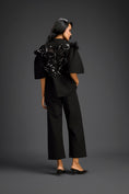 Load image into Gallery viewer, Black Embellished Sheer Back Shirt & Pants Set