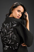 Load image into Gallery viewer, Black Embellished Sheer Back Shirt & Pants Set