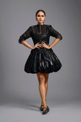 Load image into Gallery viewer, Black Bodice Bubble Dress