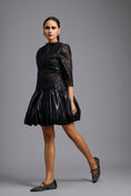 Load image into Gallery viewer, Black Bodice Bubble Dress