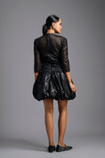 Load image into Gallery viewer, Black Bodice Bubble Dress