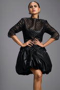 Load image into Gallery viewer, Black Bodice Bubble Dress