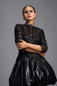 Load image into Gallery viewer, Black Bodice Bubble Dress