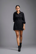 Load image into Gallery viewer, Cage Overlay Black Mini Skirt
