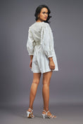 Load image into Gallery viewer, White Playsuit With Puffed Sleeves
