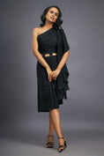 Load image into Gallery viewer, Black One Shoulder Detachable Co-ord Set