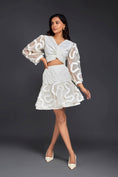 Load image into Gallery viewer, Co-ord Set With Pleated Frill Detailing On Sleeves & Skirt