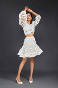 Load image into Gallery viewer, Co-ord Set With Pleated Frill Detailing On Sleeves & Skirt
