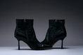 Load image into Gallery viewer, Noir Spool Heel Leather Boots