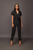 Load image into Gallery viewer, Black Metallic Black Co Ord Set