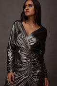 Load image into Gallery viewer, Grey Drop Shoulder Bodycon Dress