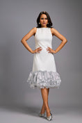 Load image into Gallery viewer, Sleeveless Silver Midi Dress with Cut-Out Back