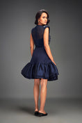 Load image into Gallery viewer, Sheer Embellished Crop Top With High-Waisted Ruffle Skirt