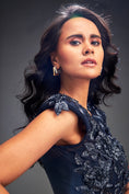 Load image into Gallery viewer, Sheer Embellished Crop Top With High-Waisted Ruffle Skirt