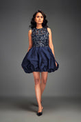 Load image into Gallery viewer, Beaded Floral Dress with Voluminous Bottom