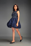 Load image into Gallery viewer, Beaded Floral Dress with Voluminous Bottom