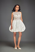 Load image into Gallery viewer, Beaded Floral Dress with Voluminous Bottom