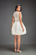 Load image into Gallery viewer, Beaded Floral Dress with Voluminous Bottom