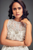 Load image into Gallery viewer, Beaded Floral Dress with Voluminous Bottom