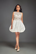 Load image into Gallery viewer, Beaded Floral Dress with Voluminous Bottom