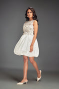 Load image into Gallery viewer, Beaded Floral Dress with Voluminous Bottom