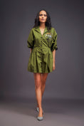 Load image into Gallery viewer, Lapel Collared Pleated Playsuit