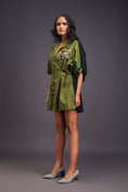 Load image into Gallery viewer, Lapel Collared Pleated Playsuit