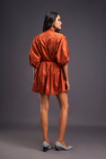 Load image into Gallery viewer, Lapel Collared Pleated Playsuit