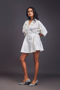 Load image into Gallery viewer, Lapel Collared Pleated Playsuit