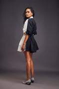 Load image into Gallery viewer, Lapel Collared Pleated Playsuit