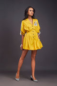 Load image into Gallery viewer, Lapel Collared Pleated Playsuit