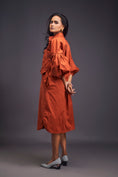 Load image into Gallery viewer, Oversized Shirt Dress With Embroidered Pocket