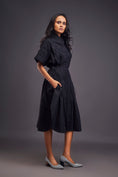 Load image into Gallery viewer, Pleated Oversized Shirt Dress With Patchwork