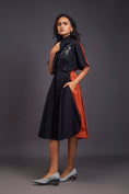 Load image into Gallery viewer, Pleated Oversized Shirt Dress With Patchwork