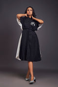 Load image into Gallery viewer, Pleated Oversized Shirt Dress With Patchwork