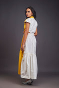 Load image into Gallery viewer, Lapel Collar Long Dress With Side Cutouts