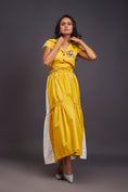 Load image into Gallery viewer, Lapel Collar Long Dress With Side Cutouts
