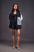 Load image into Gallery viewer, Black & White Oversized Shirt With Patchwork